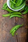 Hearthy Fresh Green Peas Stock Photo