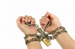 Chain And Hand Stock Photo