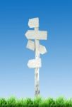 Wooden Signpost Stock Photo