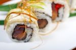 Fresh Sushi Choice Combination Assortment Selection Stock Photo