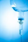 Saline Solution In Vignette Style Stock Photo