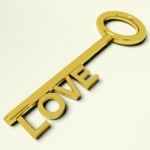 Love Key Stock Photo