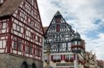 Picturesque Street In Rothenburg Stock Photo