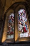 Interior View Of Salisbury Cathedral Stock Photo