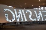 Cafe In The Millennium Centre In Cardiff Stock Photo