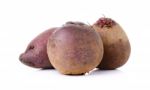 Red Beetroot On A White Background Stock Photo