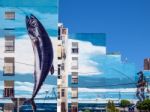 Estepona, Andalucia/spain - May 5 : Fishing Day Mural By Jose Fe Stock Photo