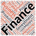 Business & Finance Related Word Cloud Background Stock Photo