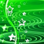 Green Swirl Means Backgrounds Abstract And Template Stock Photo