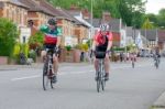 Cyclists Participating In The Velethon Cycling Event In Cardiff Stock Photo