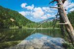 Taisho Pond Kamikochi Japan Stock Photo