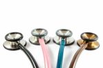 Colorful Stethoscopes Stock Photo