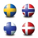 Scandinavian Balls Stock Photo