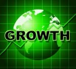 Growth Graph Means Financial Expansion And Forecast Stock Photo