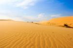 Wave On Desert At Mui Ne, South Vietnam Stock Photo