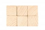 Wooden Cubes On White Background Stock Photo