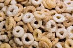 Donut Shaped Cereals Stock Photo