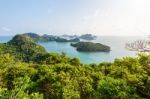 High Angle View Mu Ko Ang Thong Stock Photo