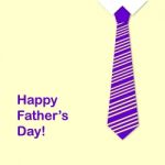 Tie with Happy Fathers Day Stock Photo