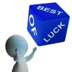 Best Of Luck Dice Shows Gambling Stock Photo