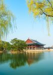 Gyeongbokgung Palace In Spring,korea Stock Photo