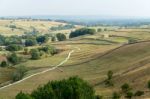 View Of The Countryside Around Malham Cove In The Yorkshire Dale Stock Photo