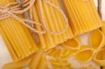 Bunch Of Italian Pasta Type Stock Photo