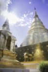 Wat Phra Singh Temple Chiang Mai Thailand Stock Photo