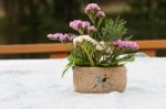 Flower On Table Stock Photo