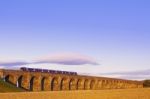 Welland Viaduct Train Stock Photo