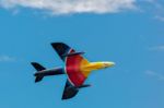 Hawker Hunter Miss Demeanour Aerial Display At Shoreham Airshow Stock Photo