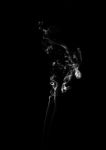 Smoke In Black Background Stock Photo