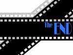 The End Movie Stock Photo