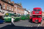 Vintage Bus Rally In East Grinstead West Sussex Stock Photo