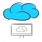 Cloud Computer Illustration Stock Photo