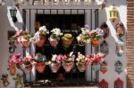 Mijas, Andalucia/spain - July 3 : Colourful Vases For Sale In Mi Stock Photo