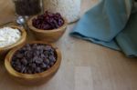 Ingredient Bowls Stock Photo