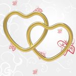 Wedding Rings Indicates Valentine's Day And Couple Stock Photo