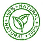 100 Natural Stamp Stock Photo