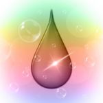 Rain Drop Indicates Pastel Color And Drip Stock Photo