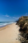 Beautiful Beach In Sagres Stock Photo