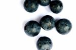 Blueberries Isolated Stock Photo