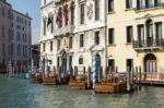 Boats Moored In Venice Stock Photo