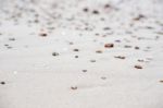 Selective Focus On Foreground Rocks Stock Photo