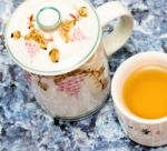 Green Tea Cup Indicates Break Time And Breaktime Stock Photo