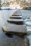 Stepping Stones - Lealholm - North Yorkshire - Uk Stock Photo