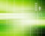 Green Futuristic Background Stock Photo