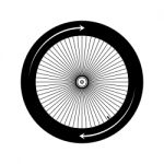 Bicycle Wheel  Illustration Stock Photo