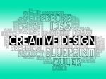 Creative Design Indicates Artwork Creativity And Visualization Stock Photo