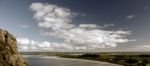 View Of Beach And Ocean At Stanley, Tasmania Stock Photo